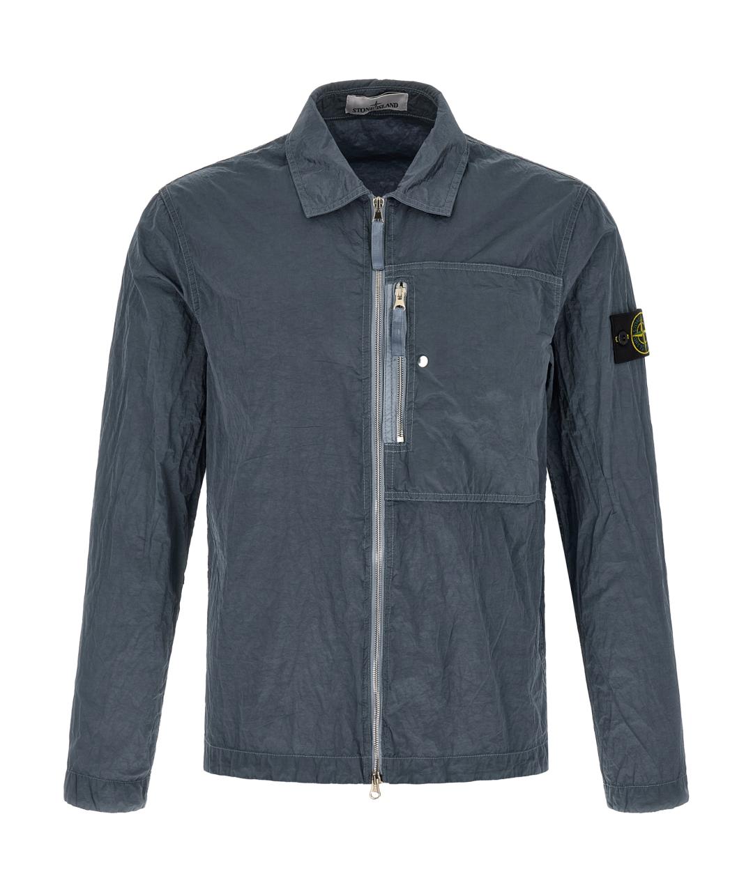 STONE ISLAND Синяя полиамидовая куртка, фото 1