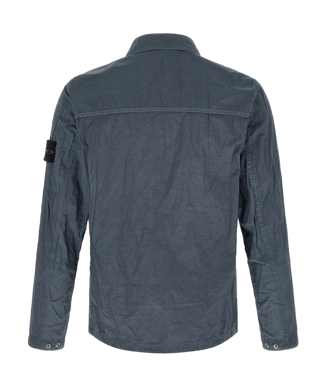 STONE ISLAND Синяя полиамидовая куртка, фото 2