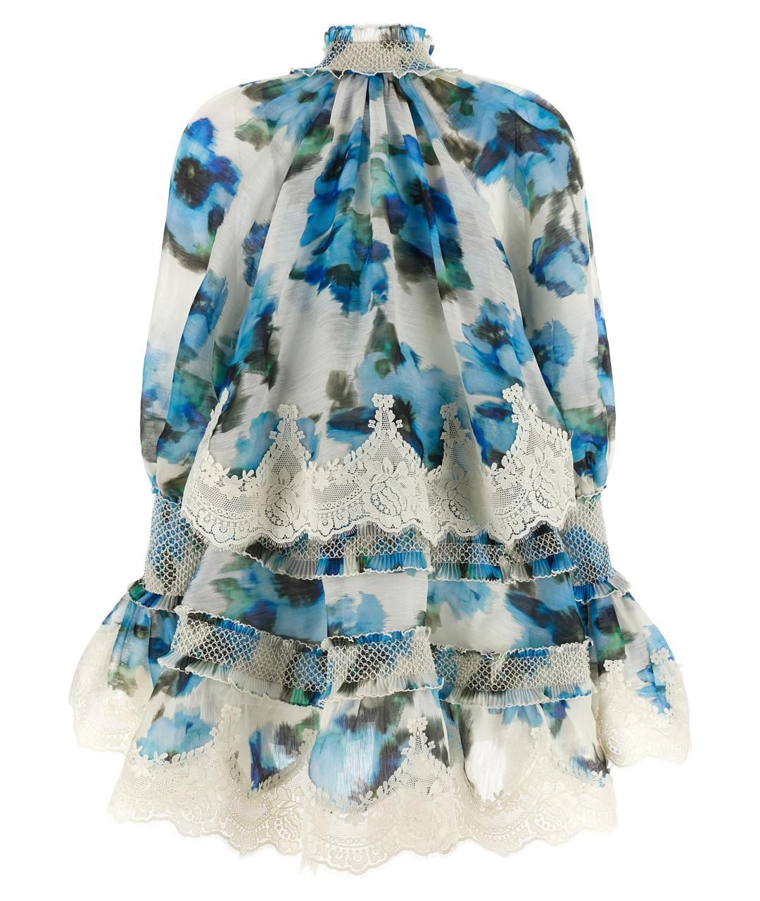 ZIMMERMANN Мульти льняное коктейльное платье, фото 2