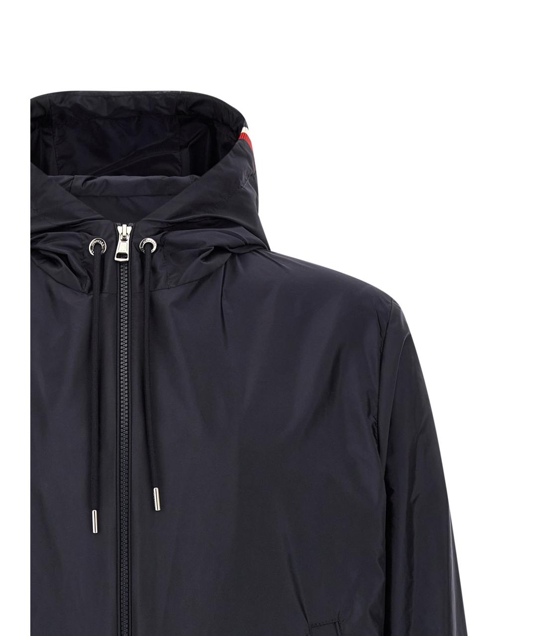 MONCLER Темно-синяя полиамидовая куртка, фото 3