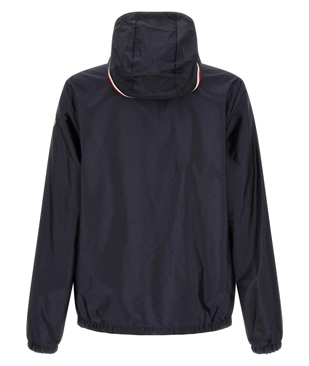 MONCLER Темно-синяя полиамидовая куртка, фото 2