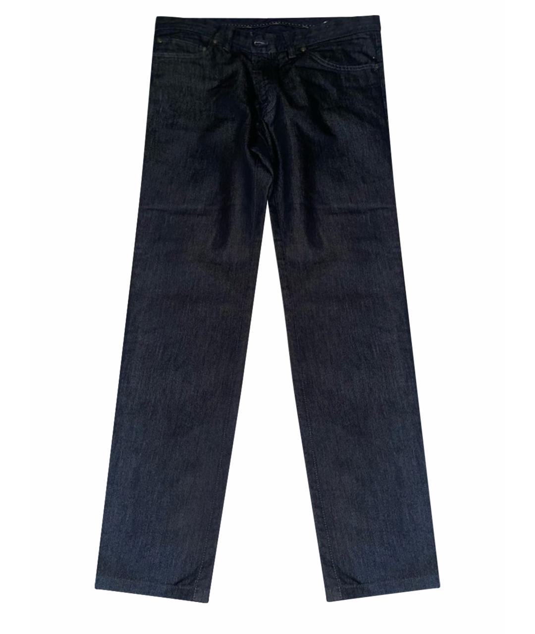 BRIONI Антрацитовые хлопковые джинсы, фото 1