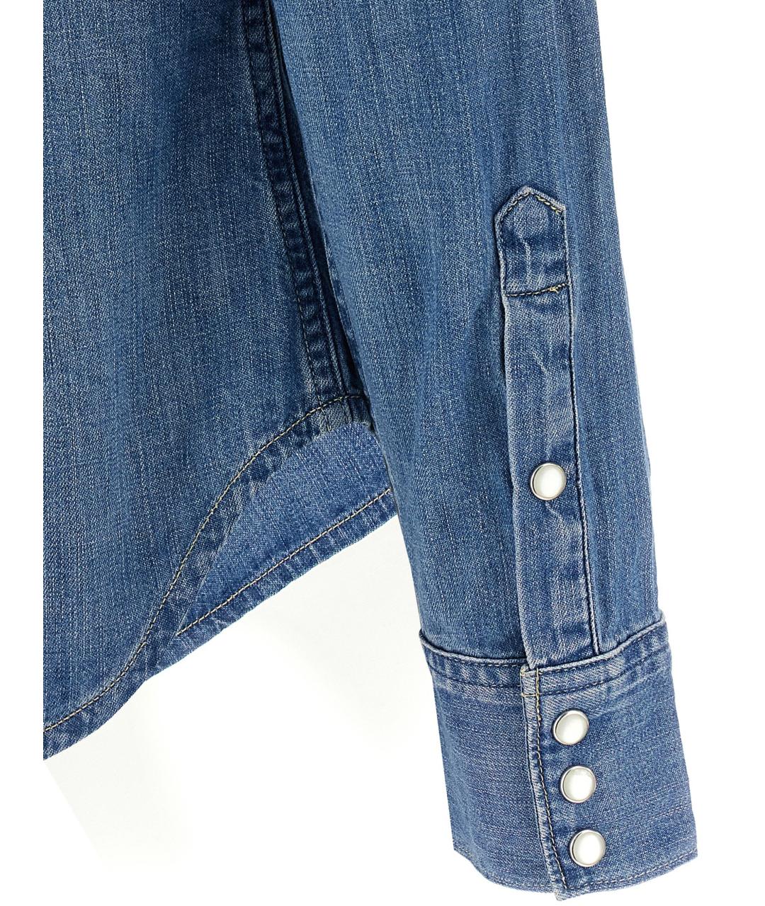 POLO RALPH LAUREN Синяя хлопковая рубашка, фото 4