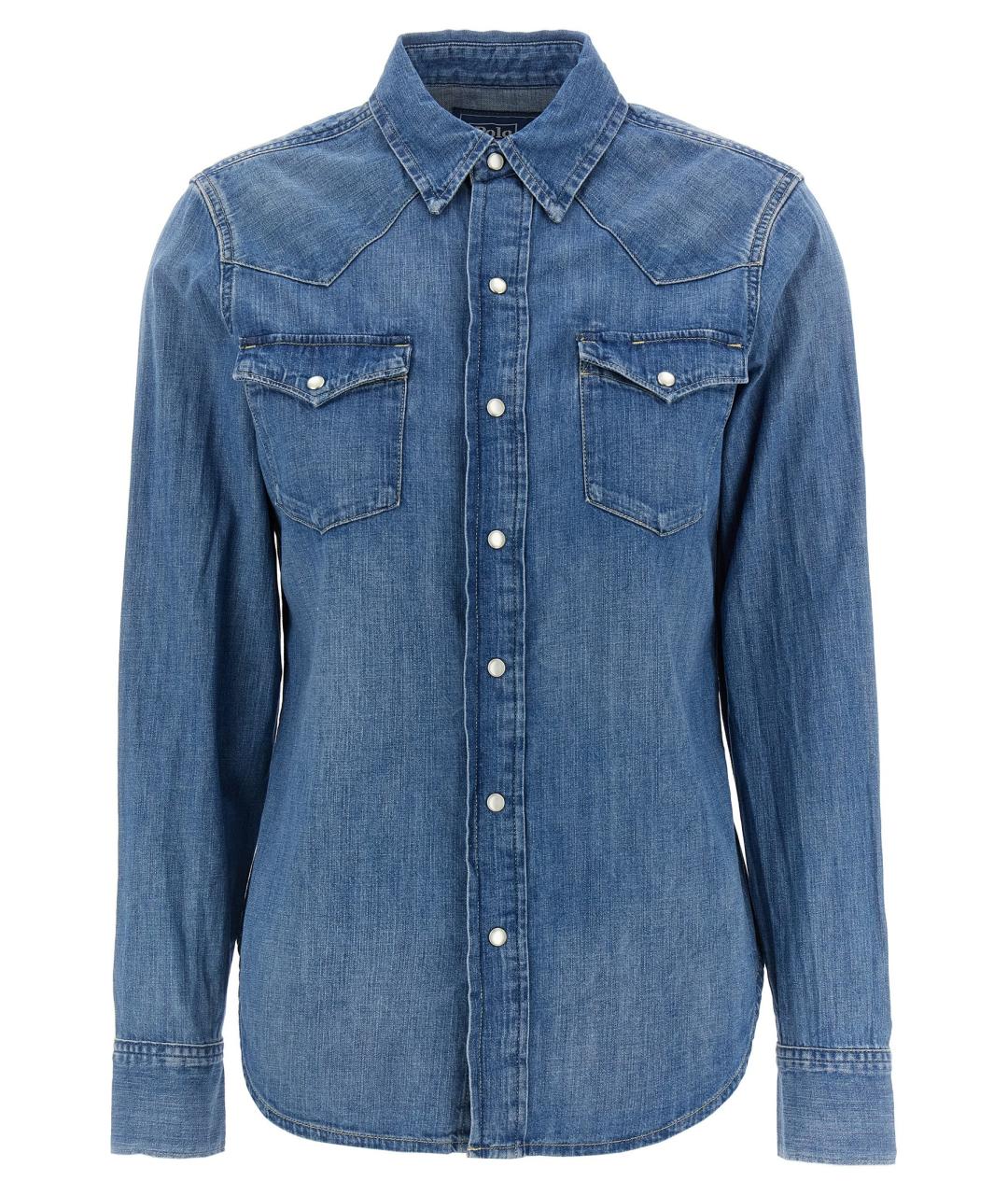 POLO RALPH LAUREN Синяя хлопковая рубашка, фото 1