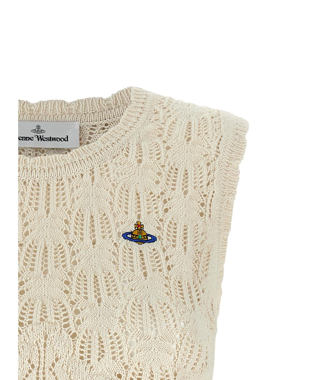 VIVIENNE WESTWOOD Бежевая хлопковая жилетка, фото 3