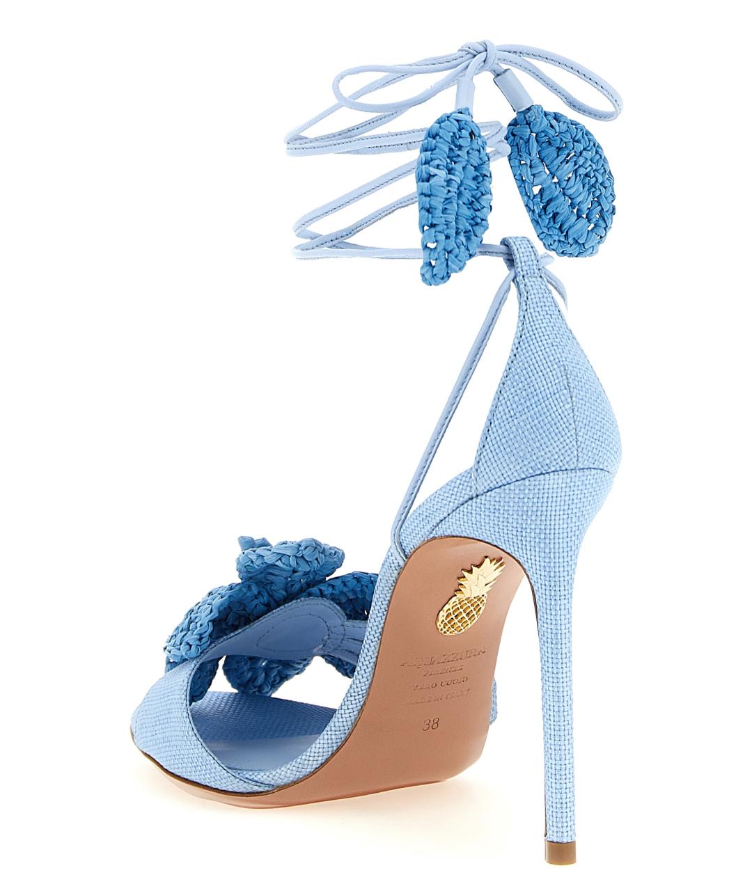 AQUAZZURA Голубые босоножки, фото 2