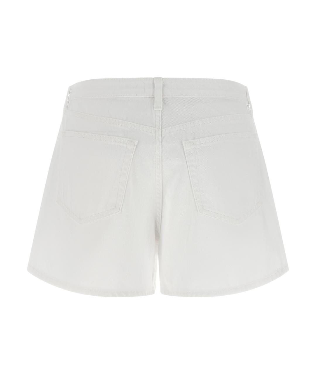 L'AGENCE Белые хлопковые шорты, фото 2