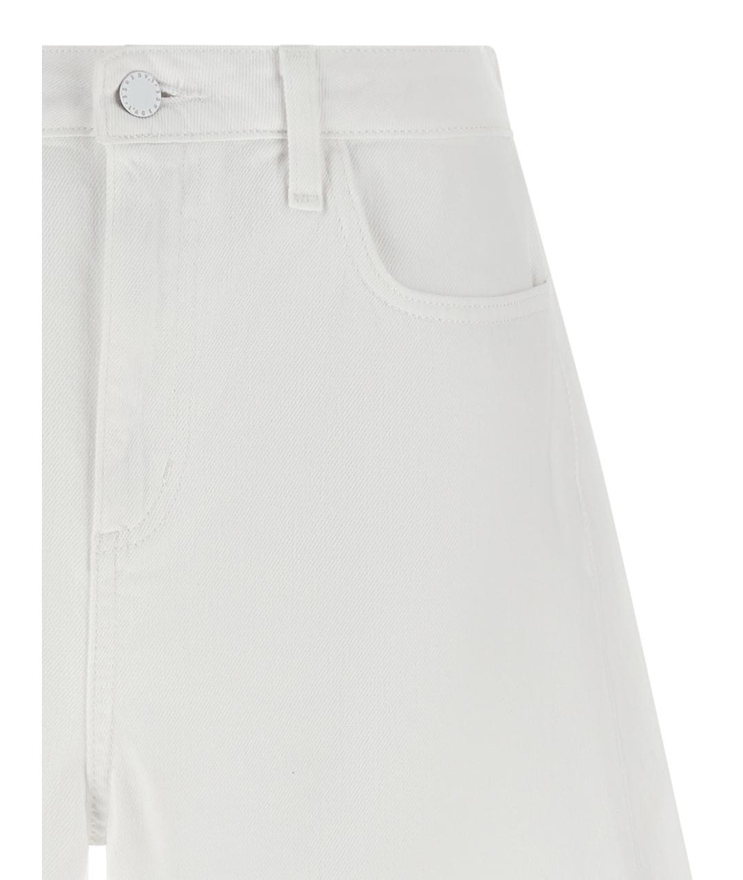 L'AGENCE Белые хлопковые шорты, фото 3