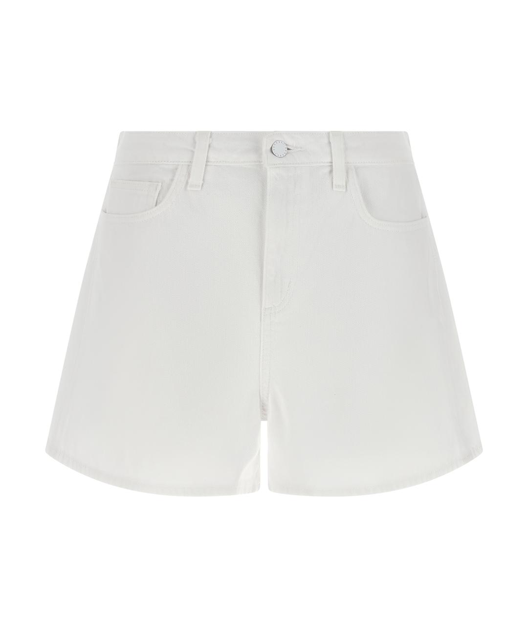 L'AGENCE Белые хлопковые шорты, фото 1