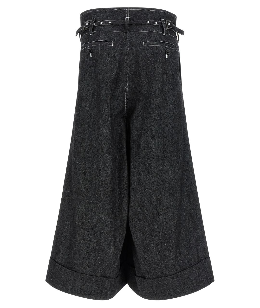 JUNYA WATANABE Черные хлопковые джинсы клеш, фото 2