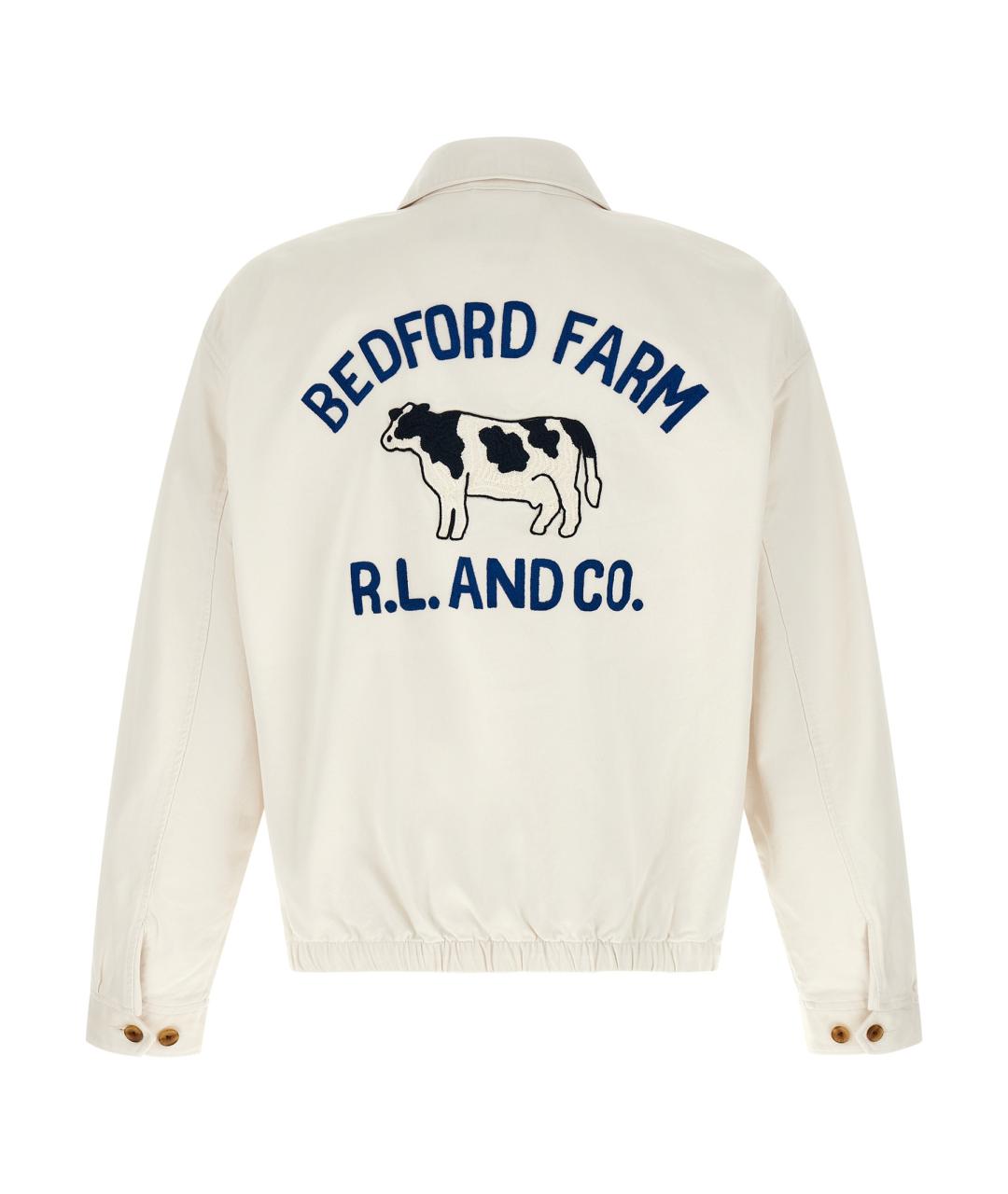 POLO RALPH LAUREN Белая хлопковая куртка, фото 2