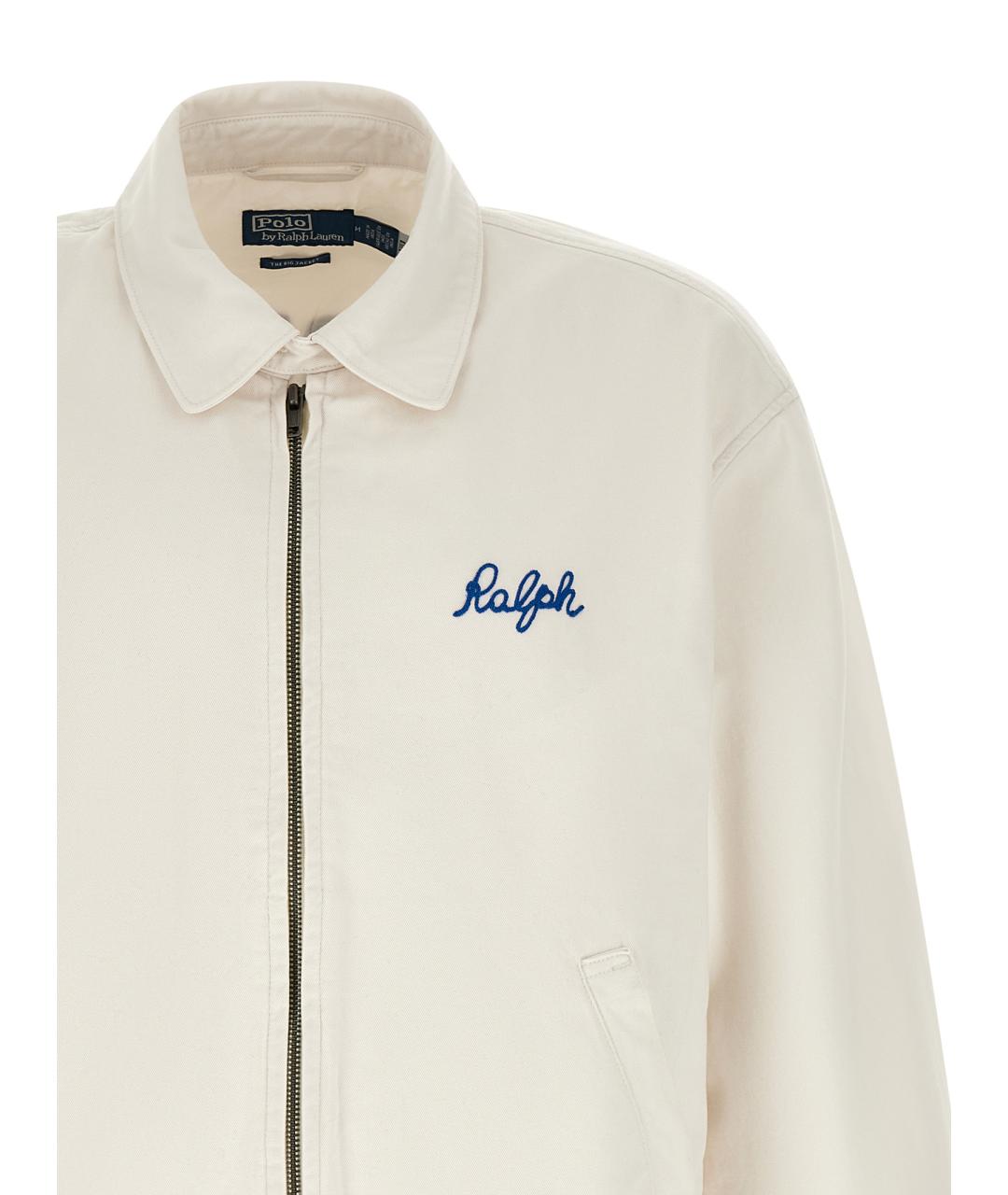 POLO RALPH LAUREN Белая хлопковая куртка, фото 3