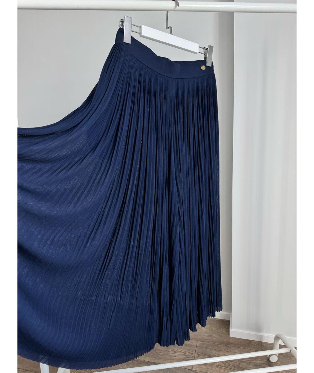 CHANEL Темно-синие вискозные кюлоты, фото 3