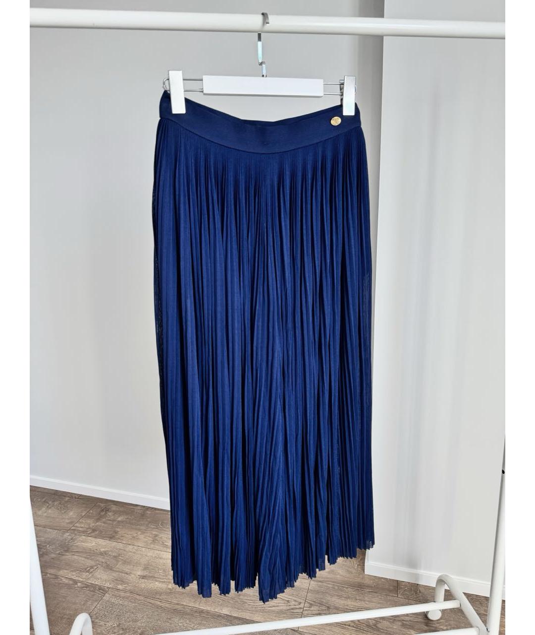 CHANEL Темно-синие вискозные кюлоты, фото 2