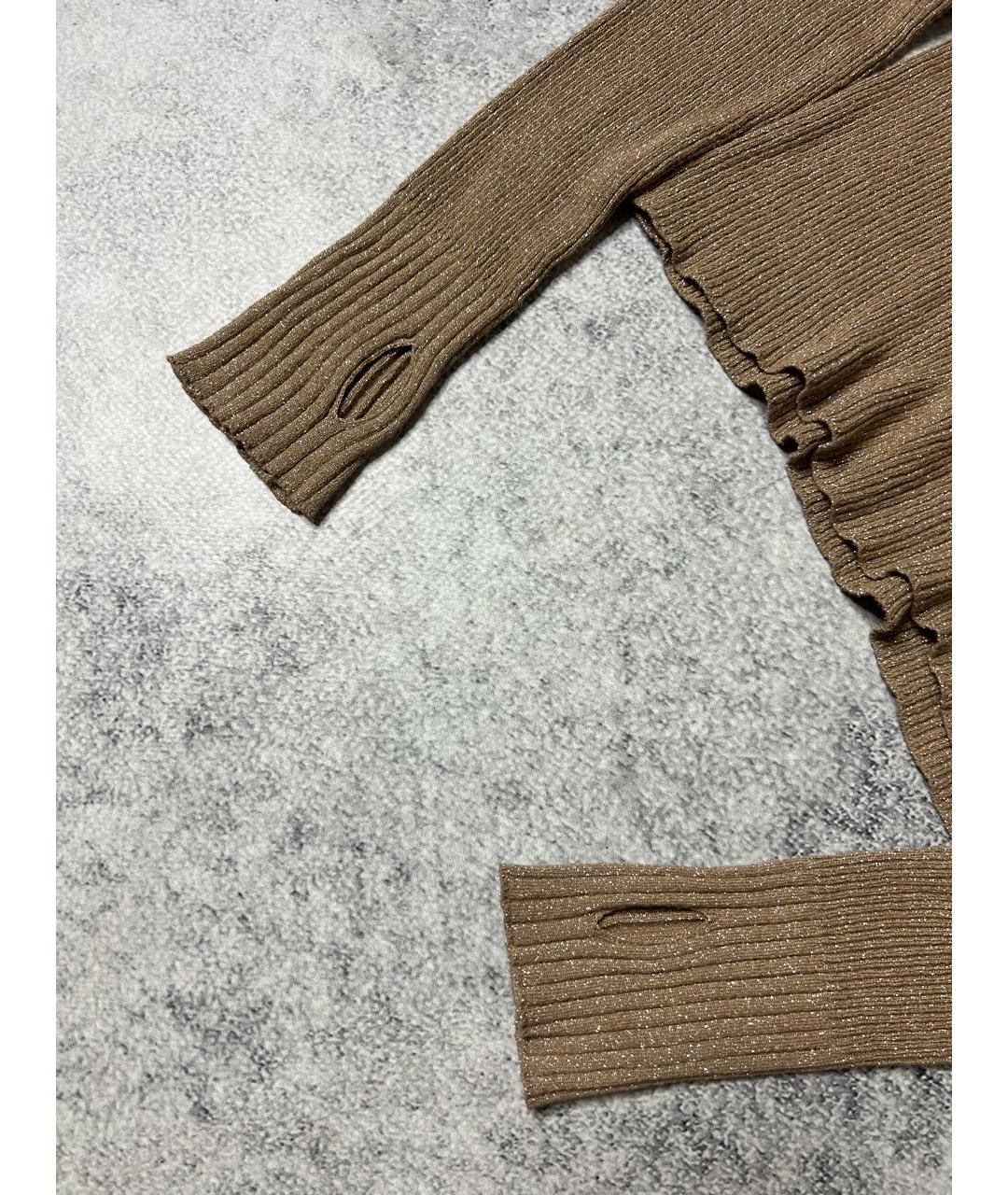 HUGO Бежевая вискозная водолазка, фото 2