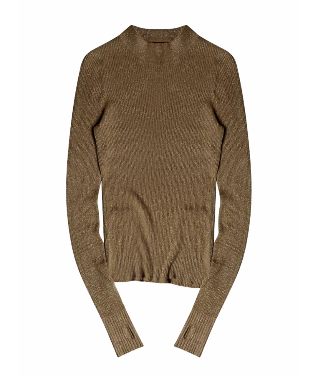 HUGO Бежевая вискозная водолазка, фото 1