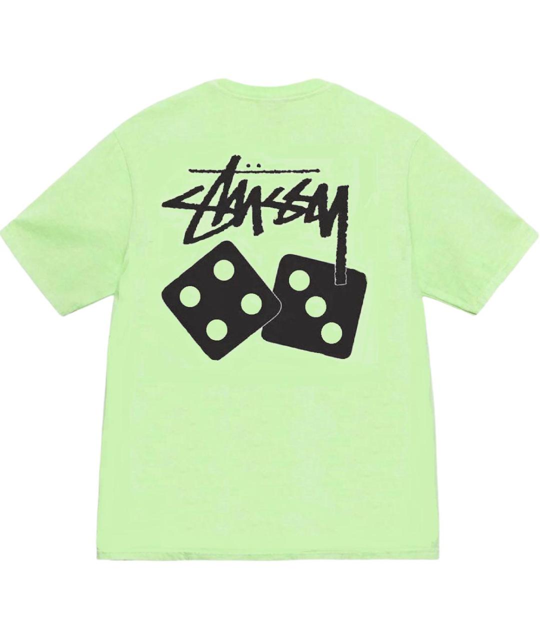 STUSSY Зеленая футболка, фото 2