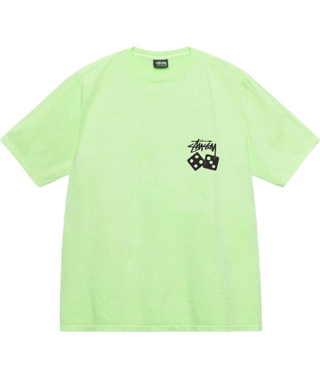STUSSY Зеленая футболка, фото 1