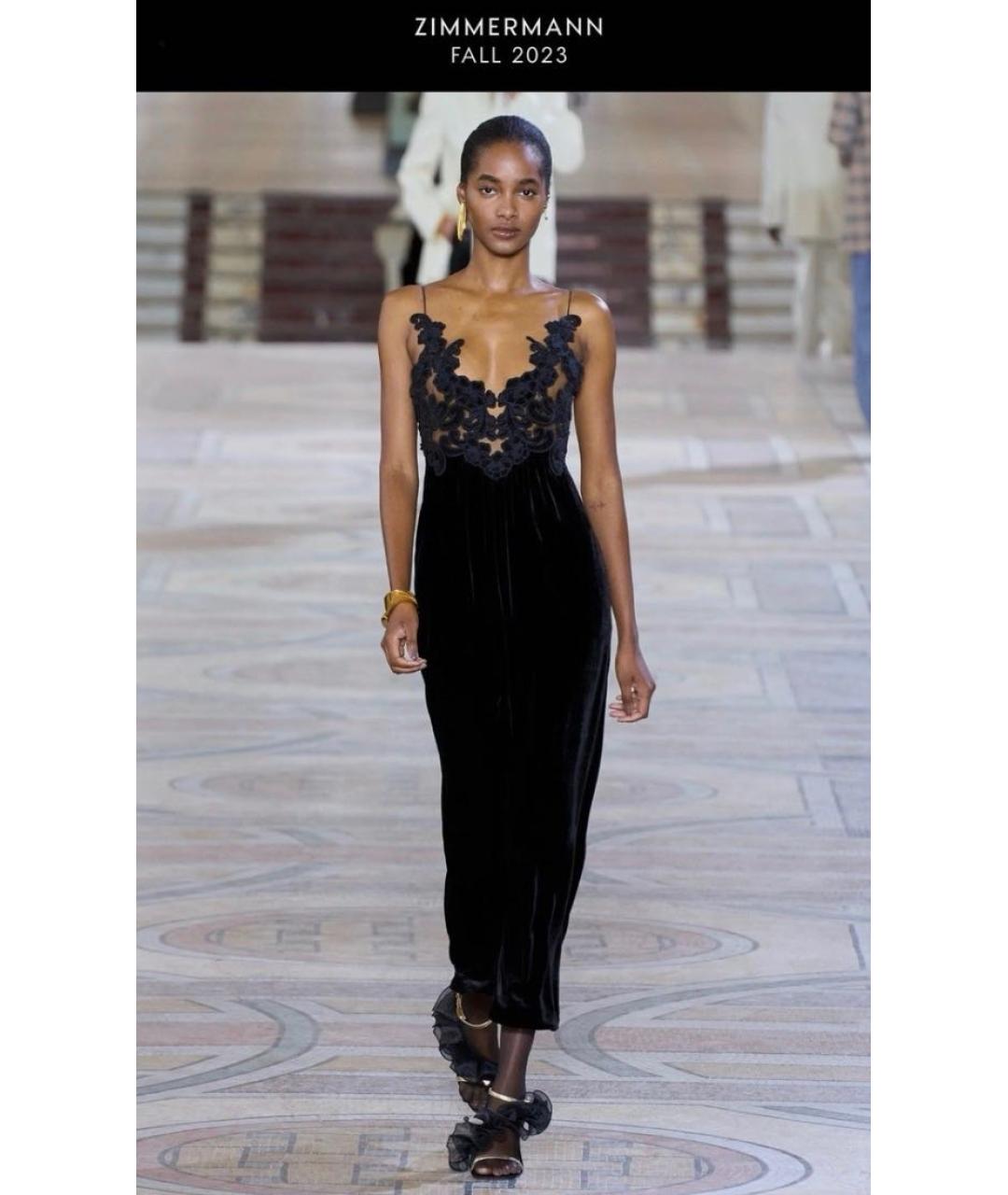 ZIMMERMANN Черное вискозное вечернее платье, фото 5
