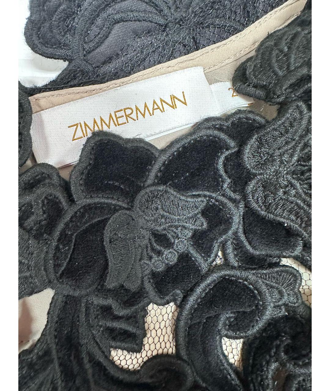 ZIMMERMANN Черное вискозное вечернее платье, фото 4