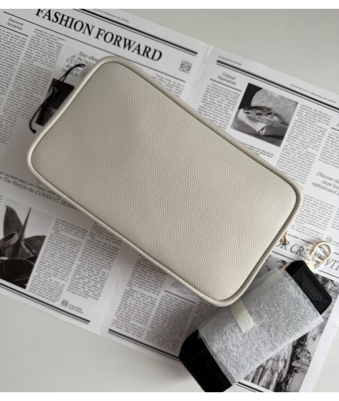 FURLA Белая кожаная сумка через плечо, фото 2