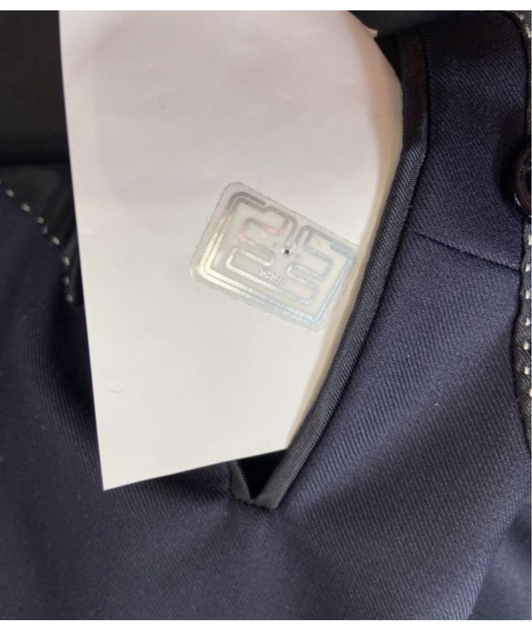 ERMENEGILDO ZEGNA XXX Синий шерстяной пиджак, фото 4