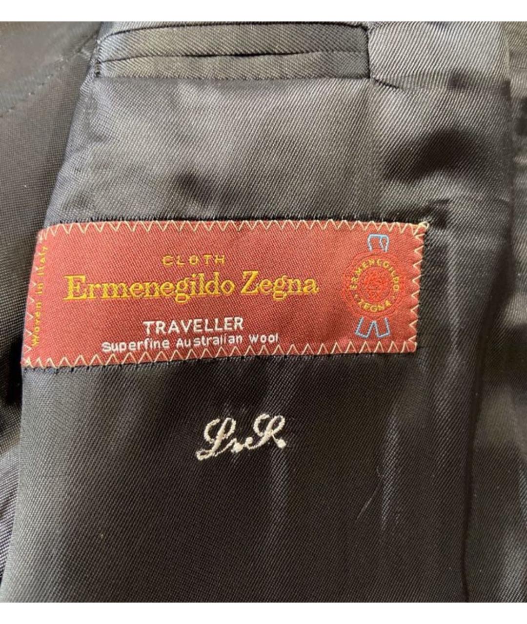 ERMENEGILDO ZEGNA XXX Синий шерстяной пиджак, фото 5