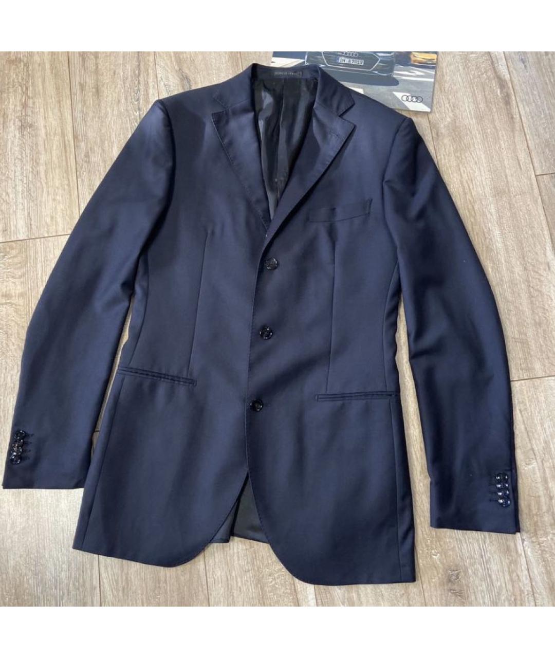 ERMENEGILDO ZEGNA XXX Синий шерстяной пиджак, фото 9
