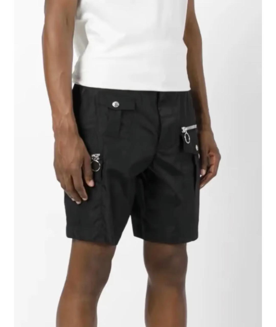 DSQUARED2 Черные полиэстеровые шорты, фото 5