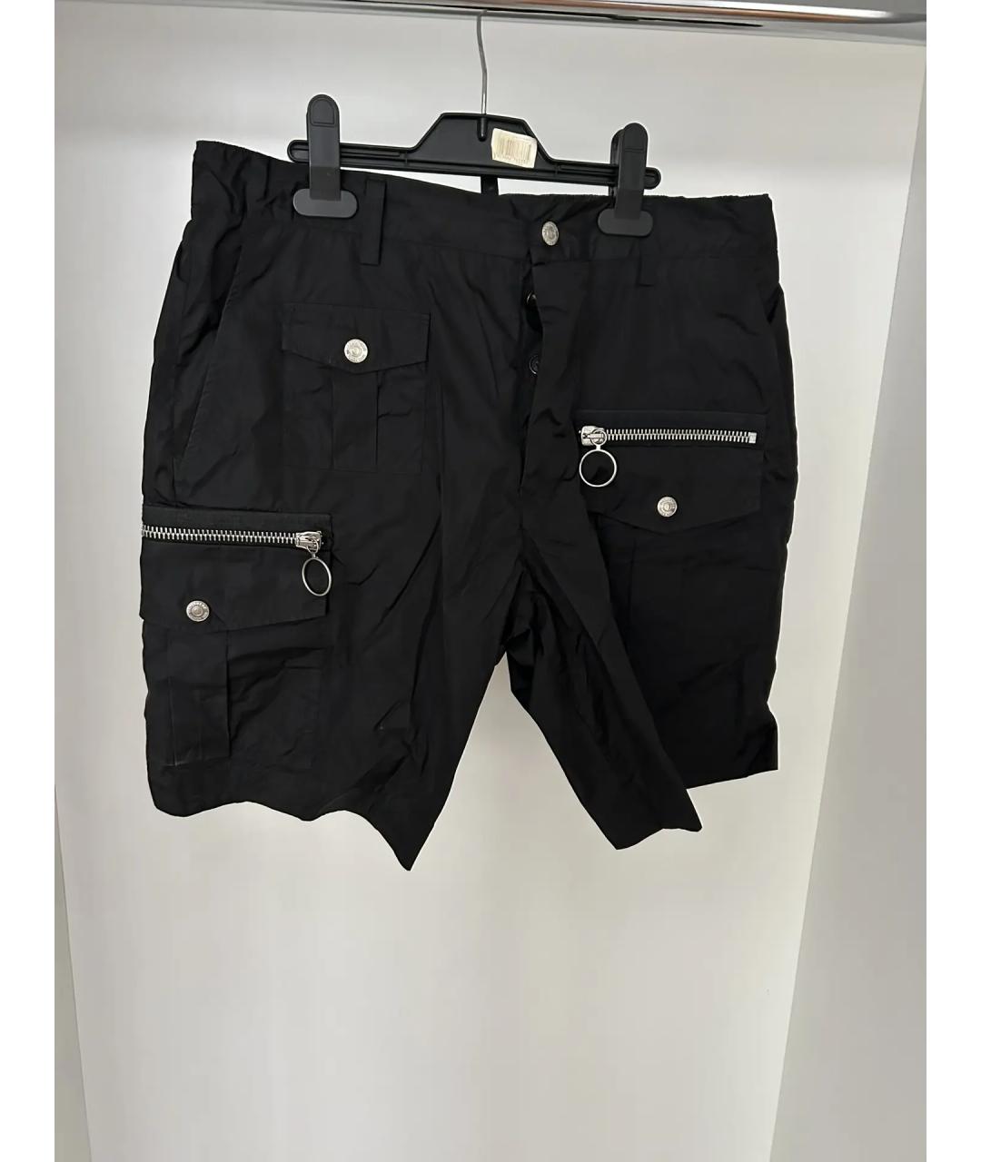 DSQUARED2 Черные полиэстеровые шорты, фото 7