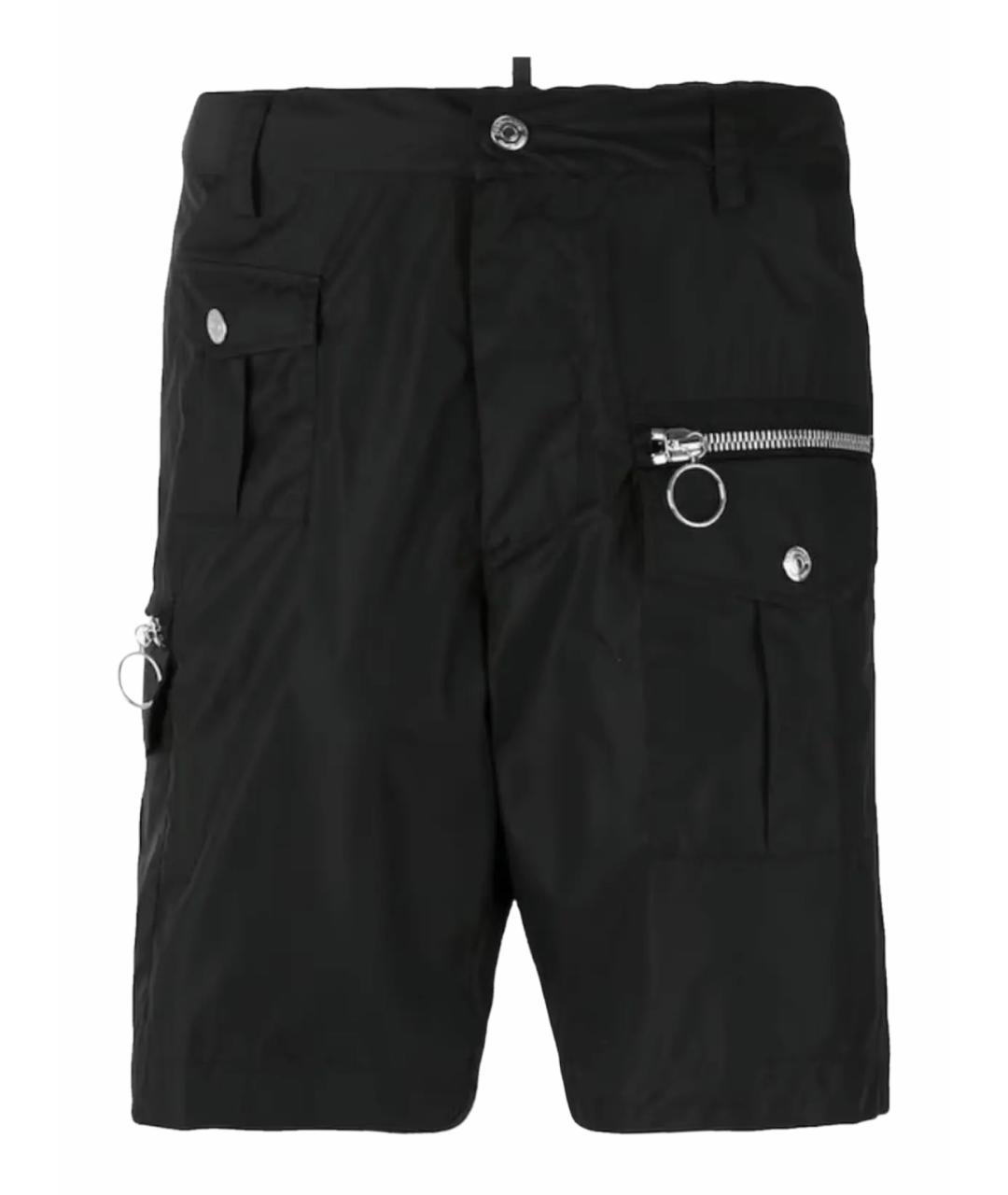 DSQUARED2 Черные полиэстеровые шорты, фото 1