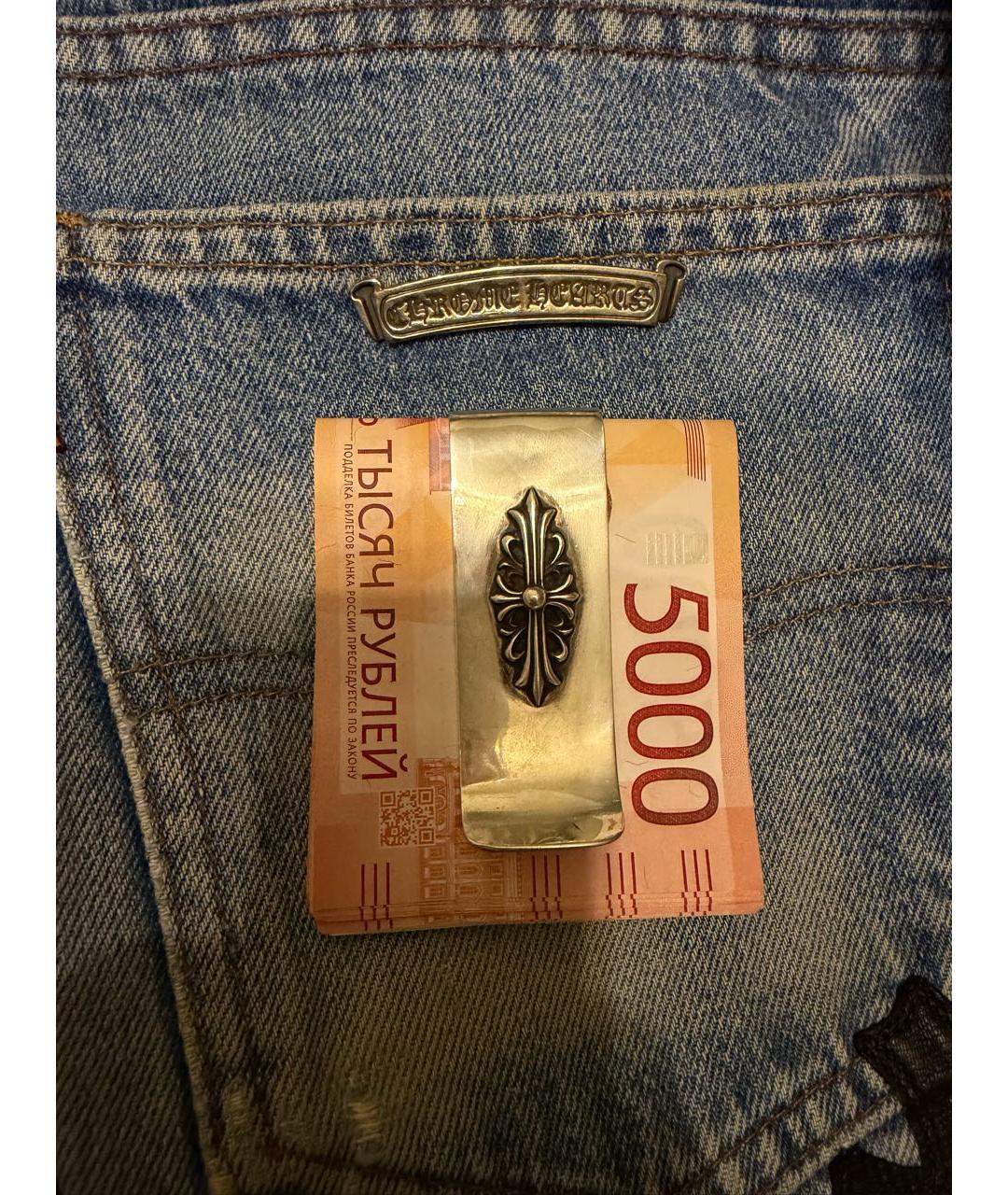 CHROME HEARTS Серебрянный кошелек, фото 5