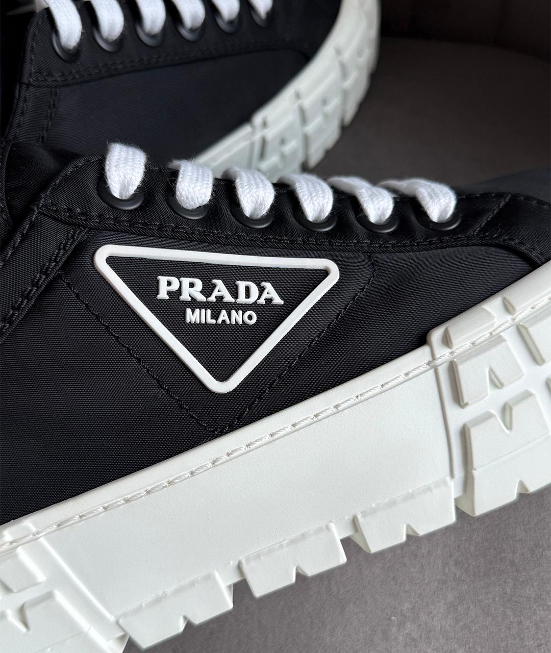 PRADA Черные кеды, фото 5