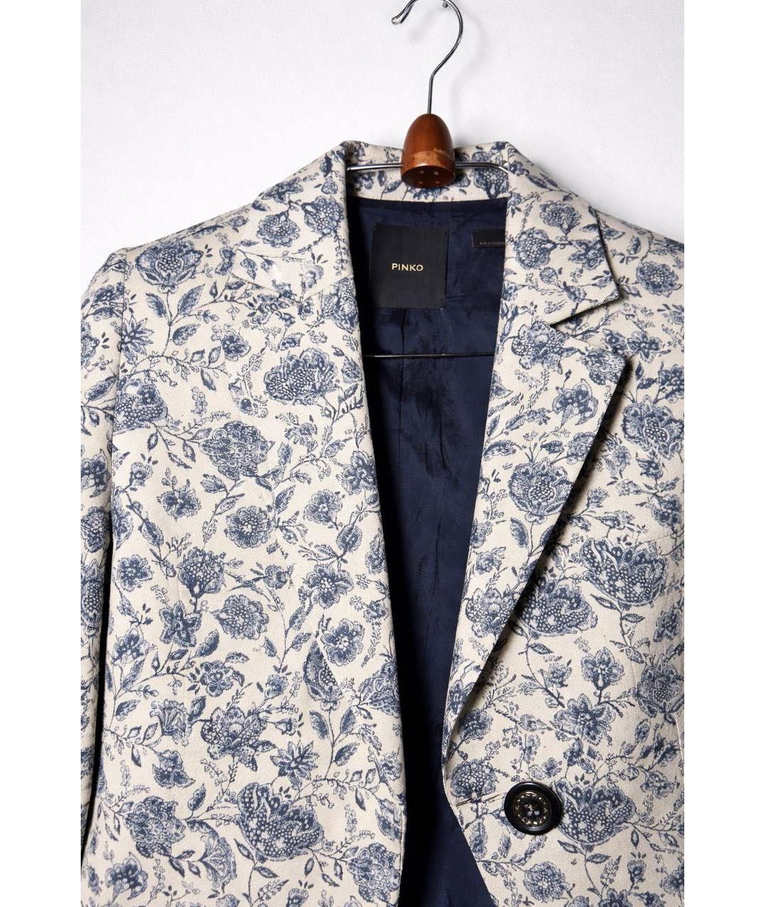 PINKO Бежевый хлопковый костюм с брюками, фото 4