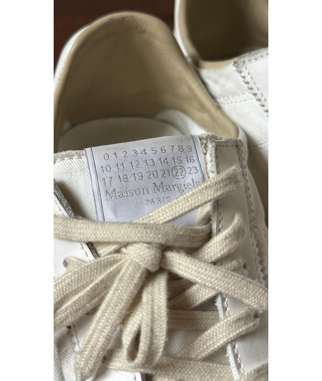 MAISON MARGIELA Белые кеды, фото 6