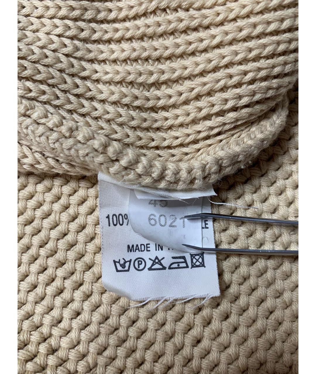 LANVIN Бежевый хлопковый кардиган, фото 8