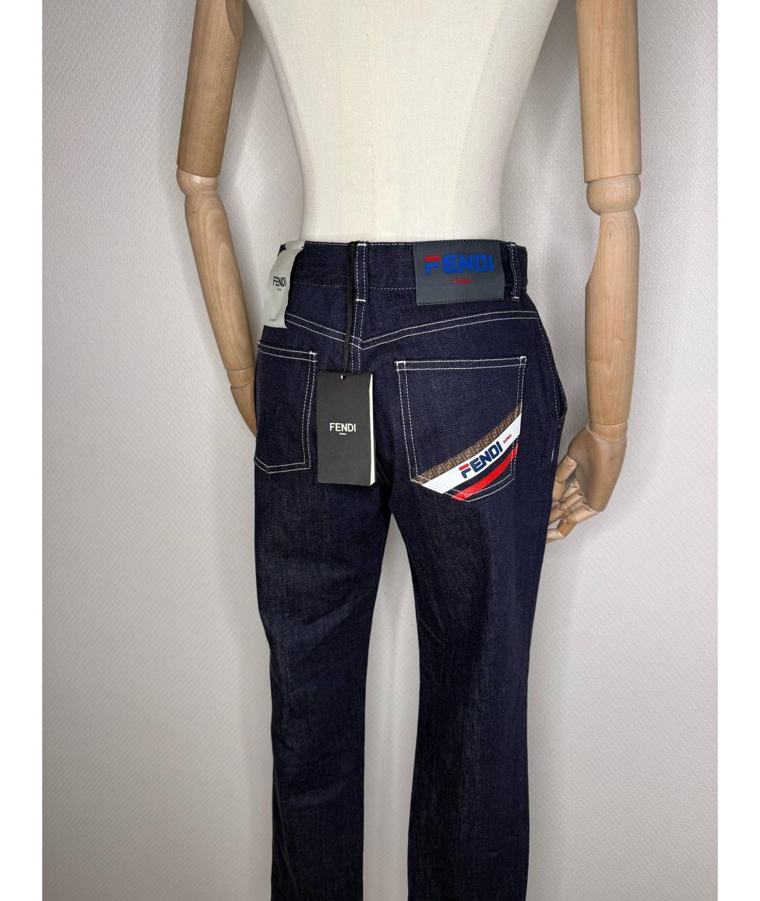 FENDI Мульти джинсы слим, фото 5