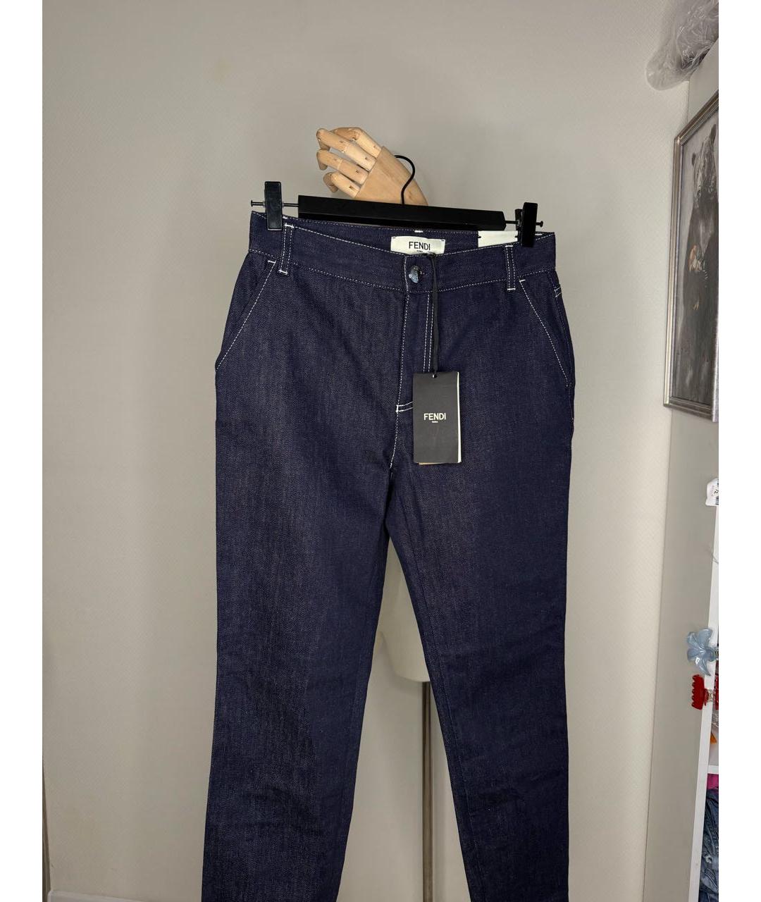FENDI Мульти джинсы слим, фото 8