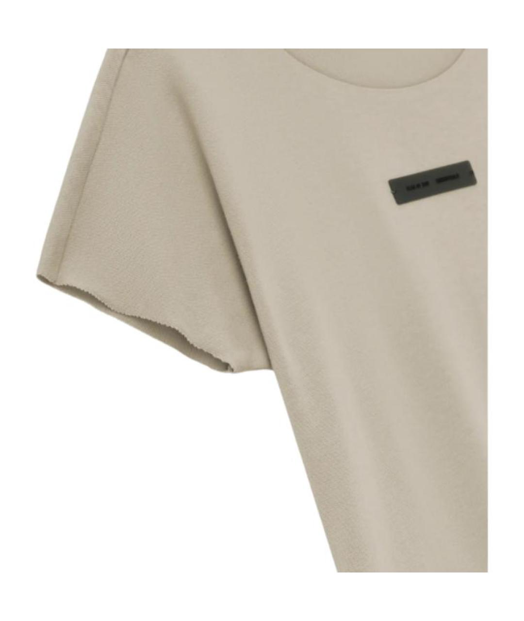 FEAR OF GOD ESSENTIALS Коричневая футболка, фото 3