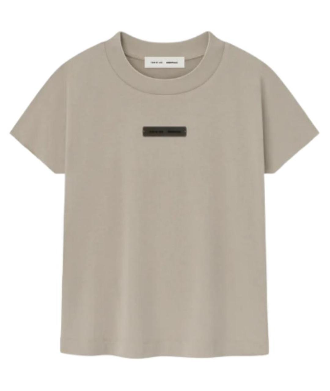 FEAR OF GOD ESSENTIALS Коричневая футболка, фото 1