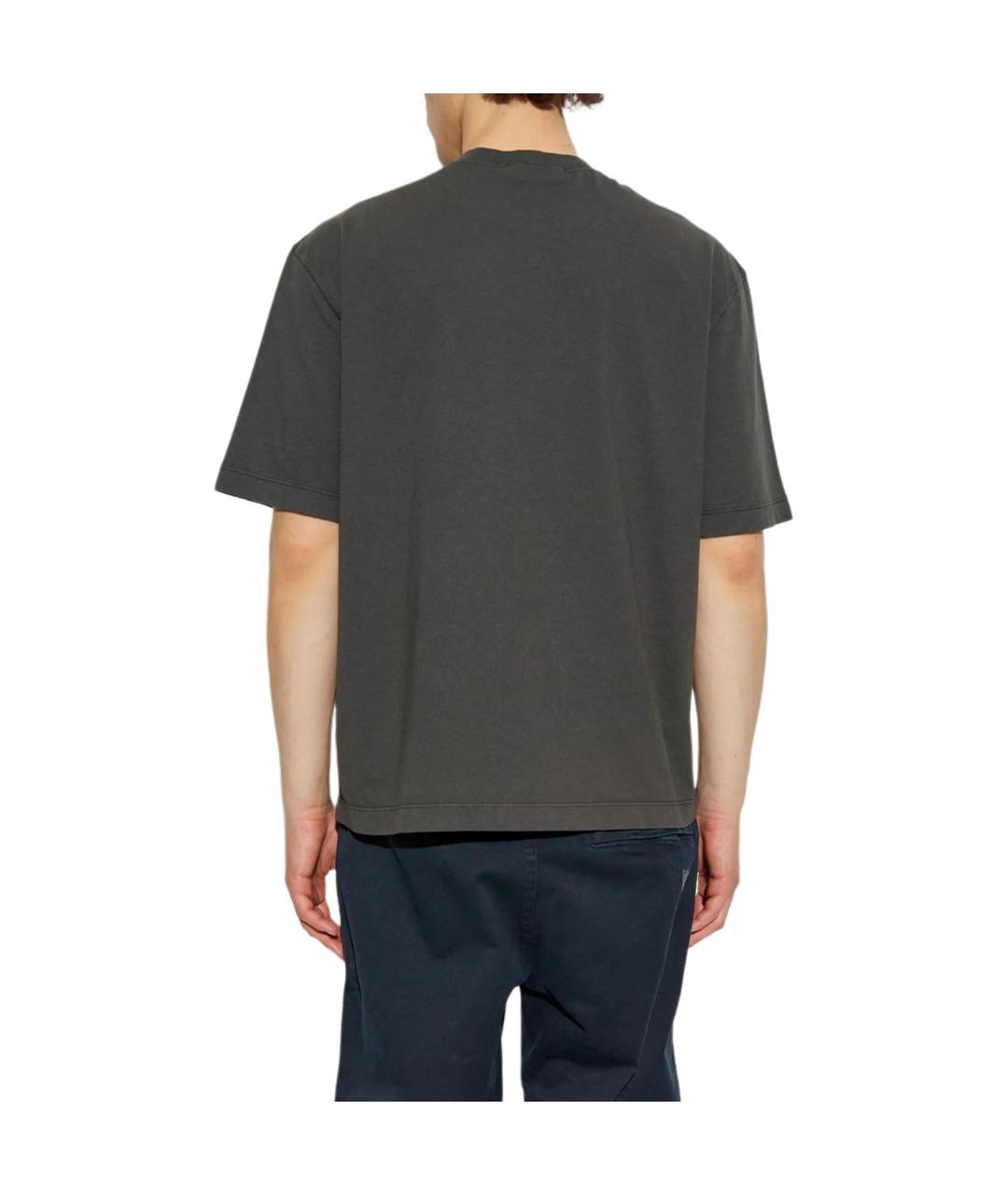 STONE ISLAND Серая футболка, фото 3