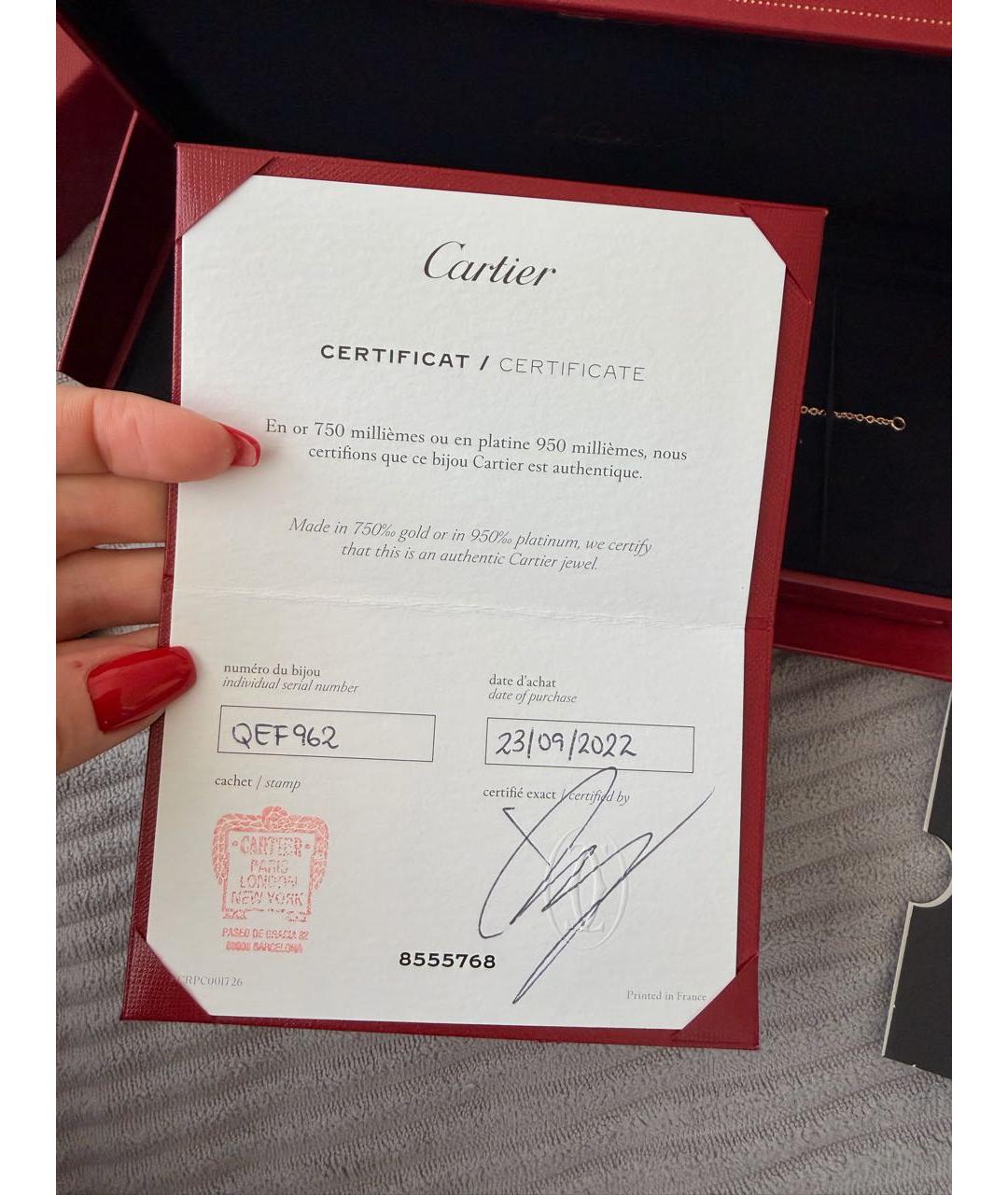 CARTIER Золотой браслет из розового золота, фото 4