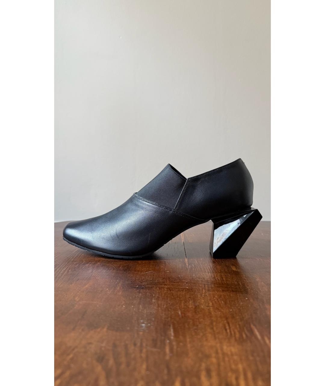 ISSEY MIYAKE Черные кожаные ботинки, фото 3