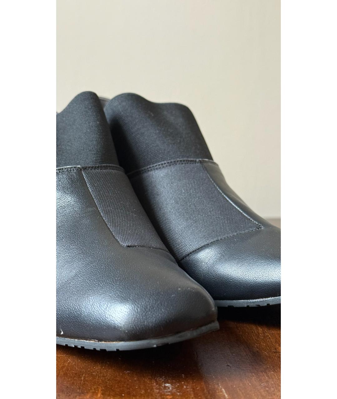 ISSEY MIYAKE Черные кожаные ботинки, фото 7