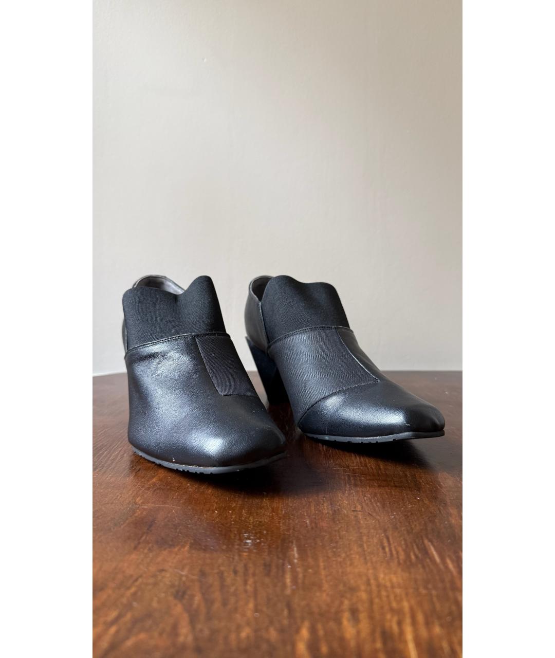 ISSEY MIYAKE Черные кожаные ботинки, фото 10