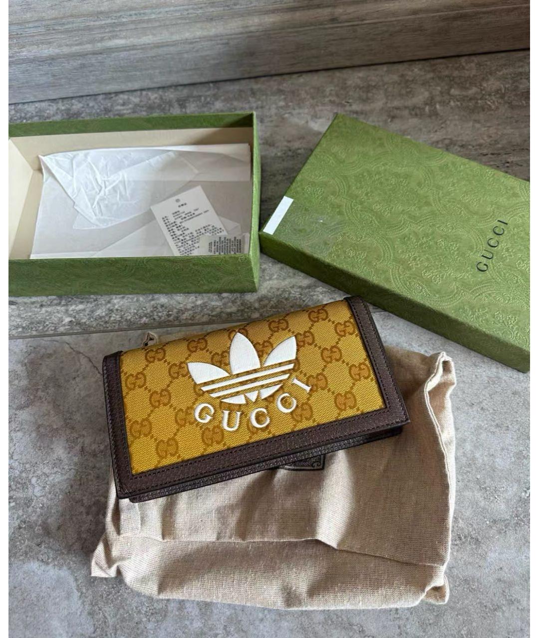 GUCCI Горчичная сумка через плечо, фото 2