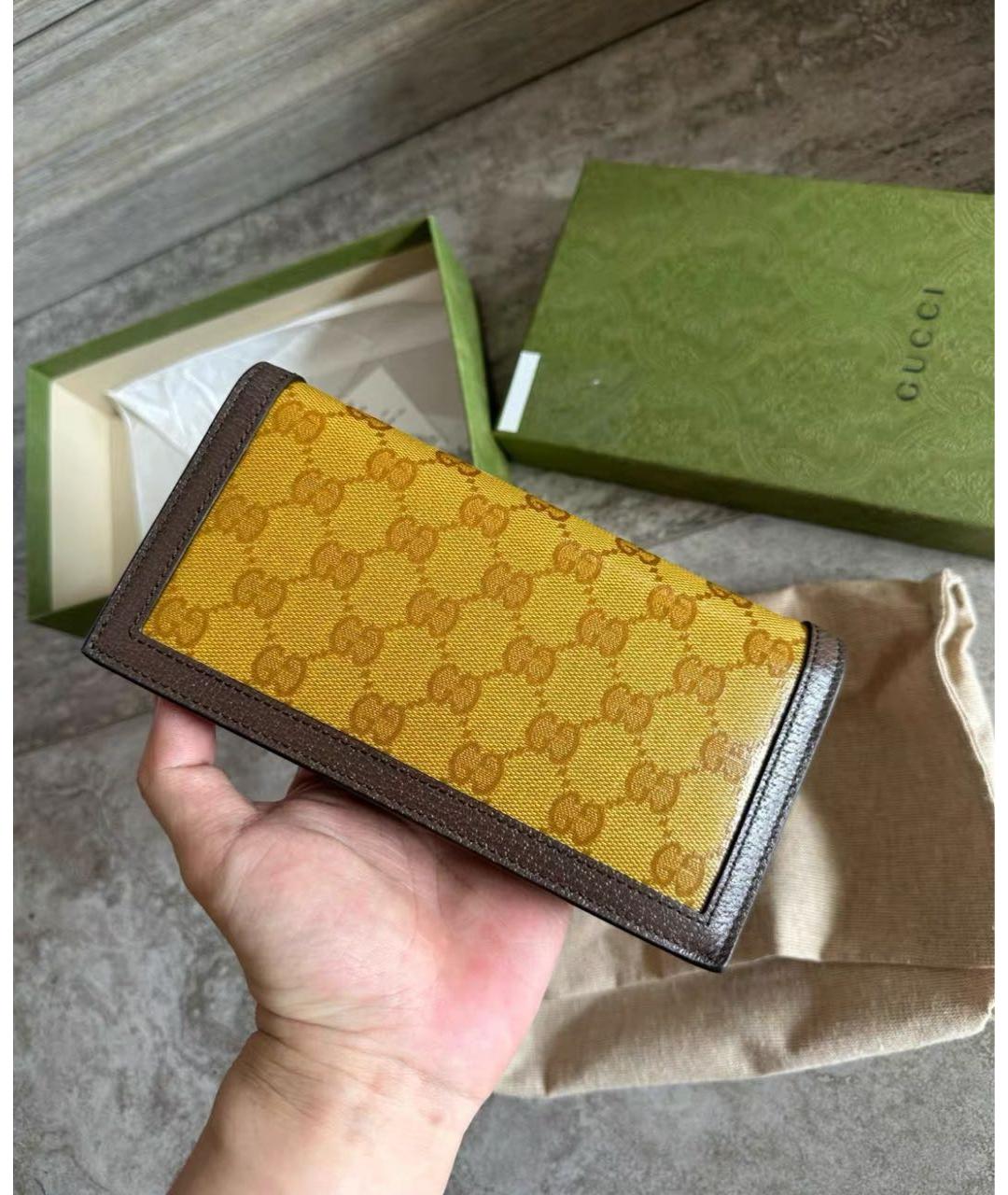 GUCCI Горчичная сумка через плечо, фото 3