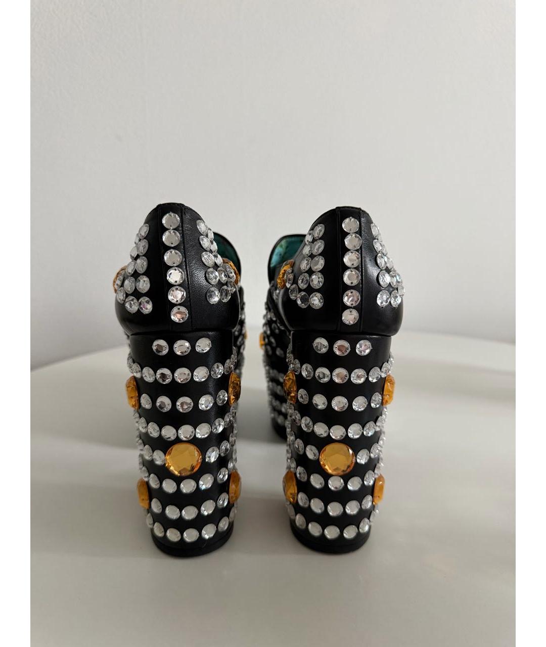 GUCCI Черные кожаные туфли, фото 4