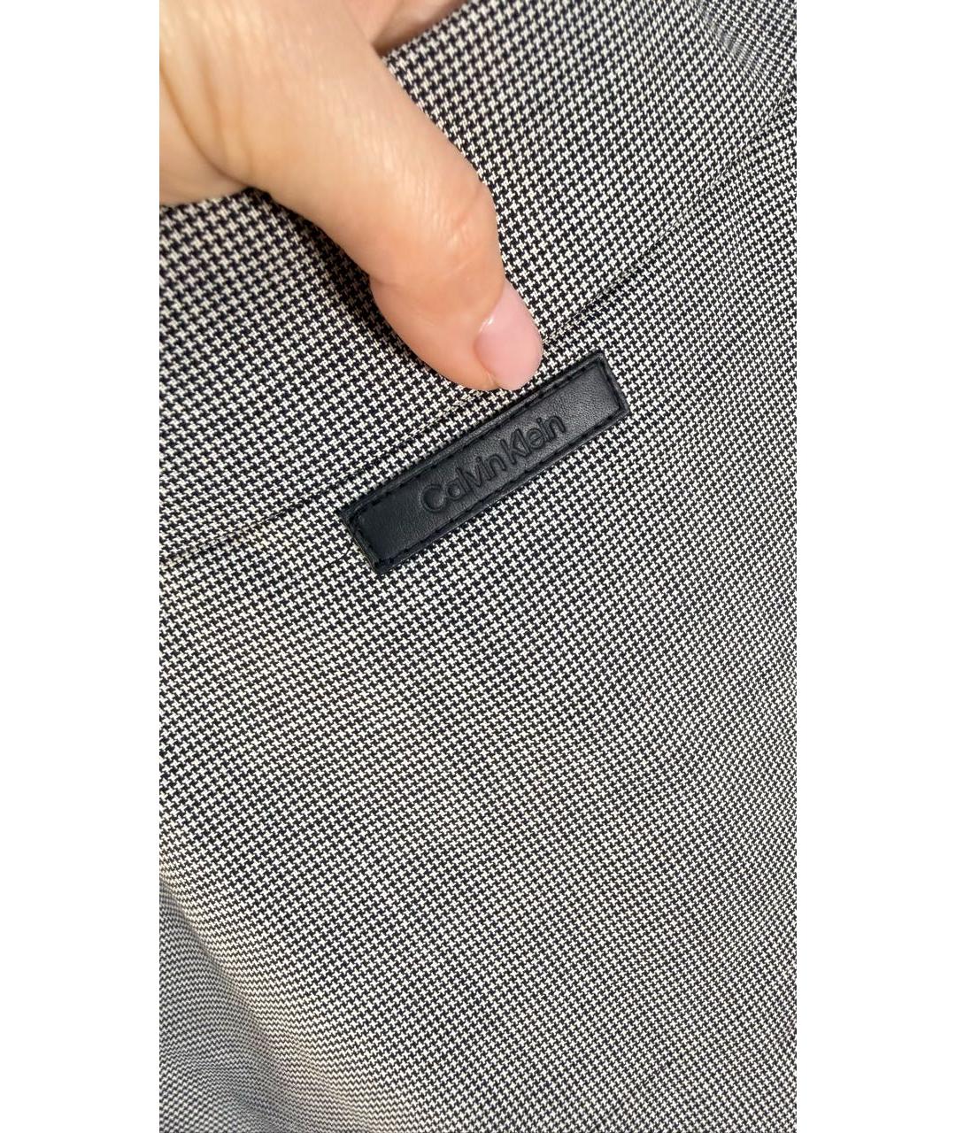 CALVIN KLEIN Серая шерстяная классическая рубашка, фото 3