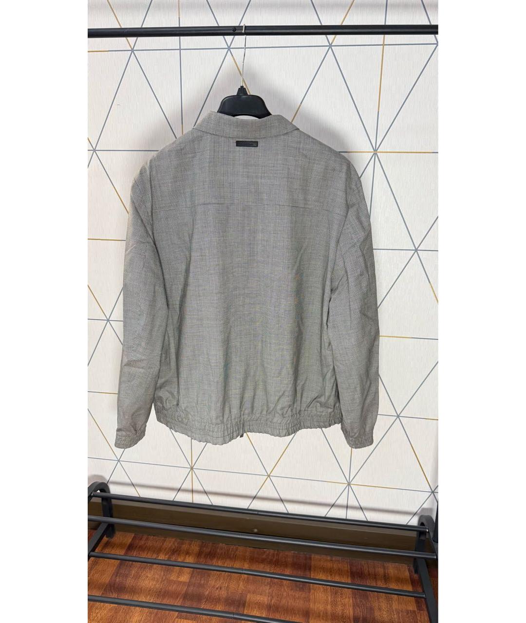 CALVIN KLEIN Серая шерстяная классическая рубашка, фото 2